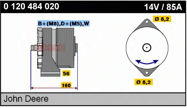 Gerador 0120484020 Bosch