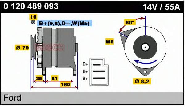 Gerador Ford 6158225 preço, a partir de 164,39 USD