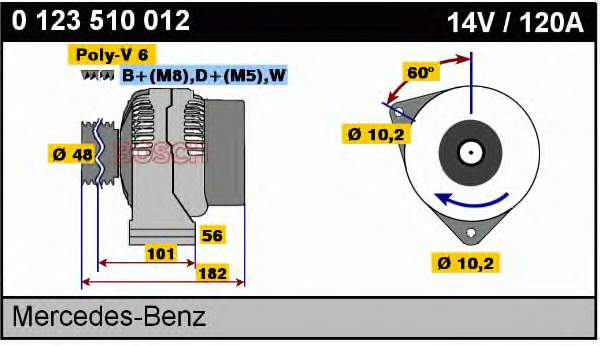 0986039400 Bosch Gerador