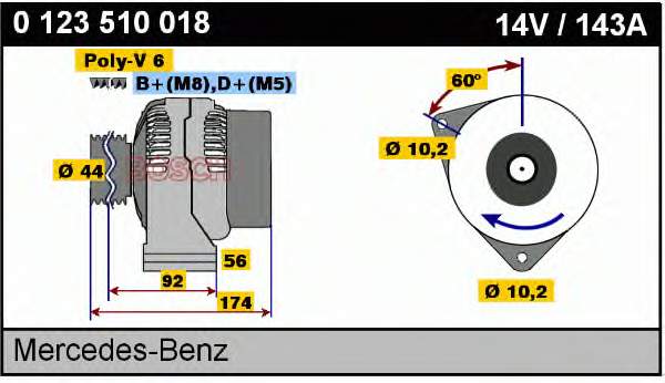 MG62 Mahle Original Gerador