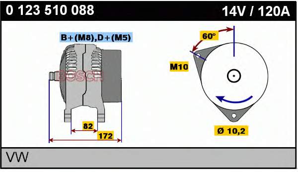 Gerador VAG 058903018CX preço, a partir de 228,52 USD