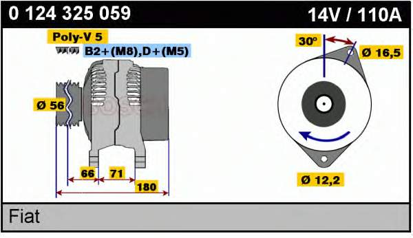 0986042760 Bosch Gerador