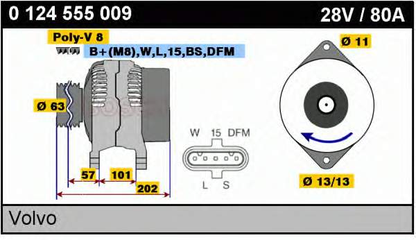 Gerador Bosch 1986A00917
