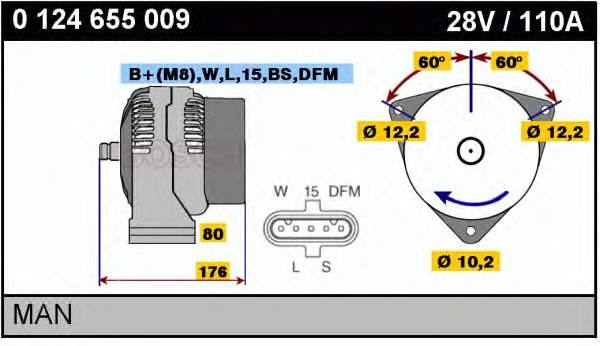 Gerador Bosch 1986A00969