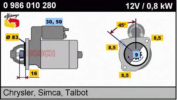0986010280 Bosch
