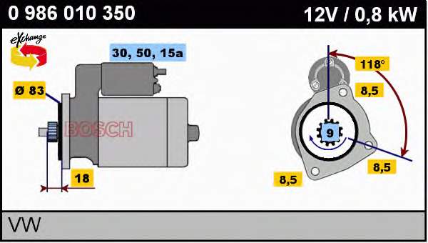 056911023B VAG Motor de arranco
