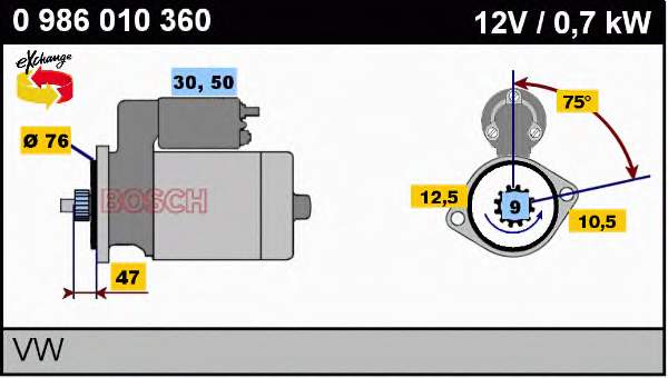 Motor de arranco Lucas LRS00370