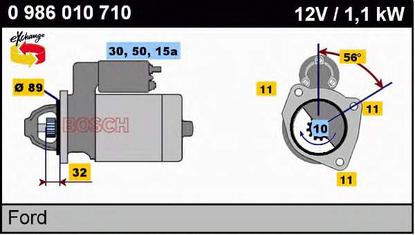 Motor de arranco LRS00168 Lucas