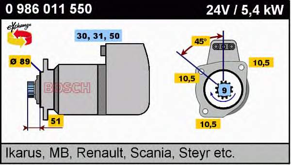 0986011550 Bosch