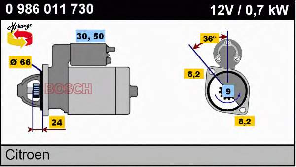 Motor de arranco As-pl S3016PR