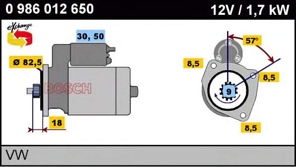 Motor de arranco LRS00698 Lucas