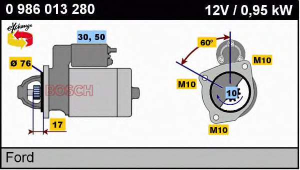 Motor de arranco Ford 0001208409 preço, a partir de 37,46 USD