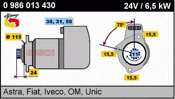 0986013430 Bosch