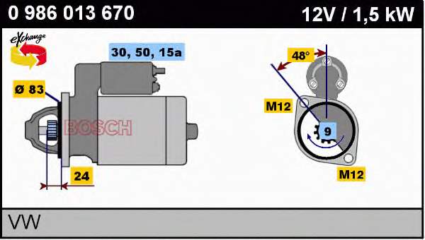 0986013670 Bosch