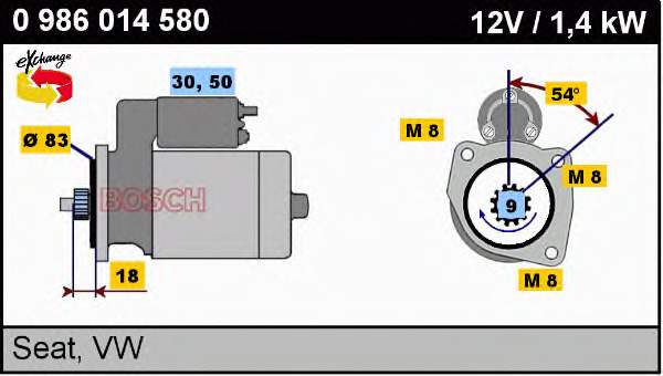 436047 VALEO Motor de arranco