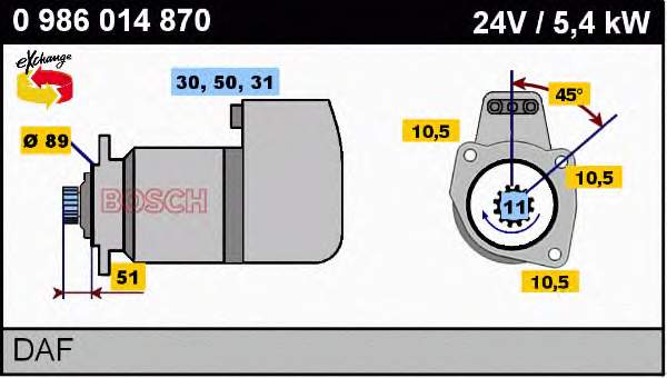 Motor de arranco Diesel Technic 547001 preço, a partir de 496,77 USD