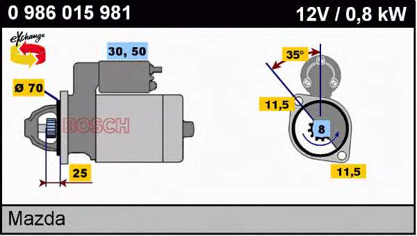 Motor de arranco Hyundai/Kia KKY0218400 preço, a partir de 81,72 USD