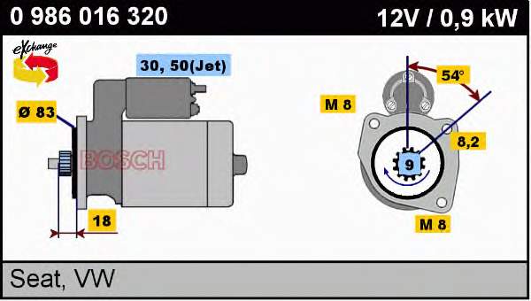 Motor de arranco VAG 0001112021 preço, a partir de 61,29 USD