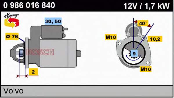 0986016840 Bosch
