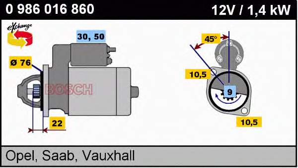 0986016860 Bosch