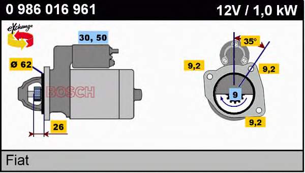 281000R03084 Toyota Motor de arranco