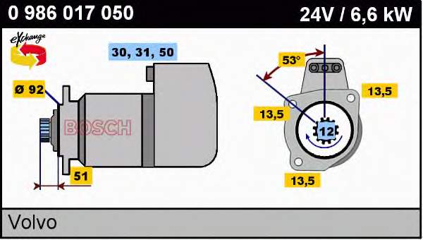 M009T66371 Mitsubishi Motor de arranco