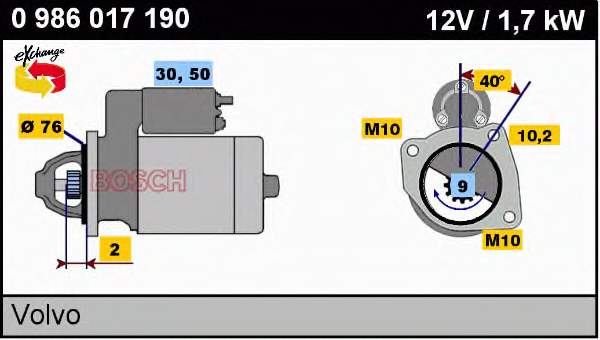 Compre 0001110063 Volvo Motor de arranco