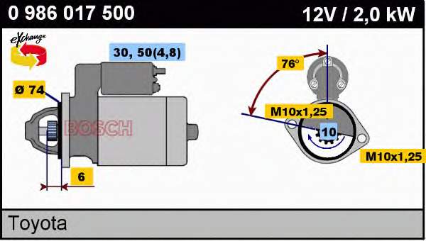 281000G02184 Toyota Motor de arranco