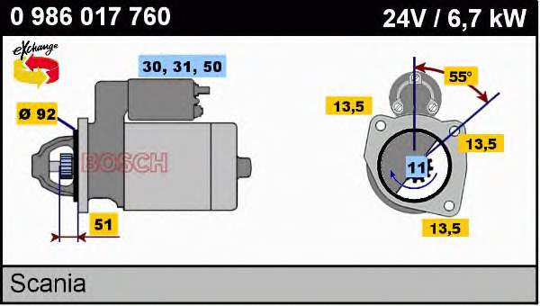 Motor de arranco Volvo 1357709 preço, a partir de 394,49 USD