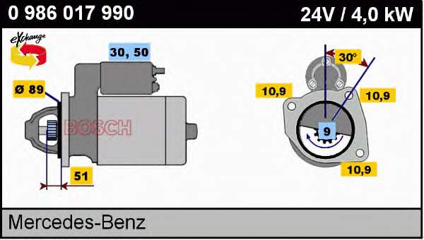 CS1279 REMA-PARTS Motor de arranco
