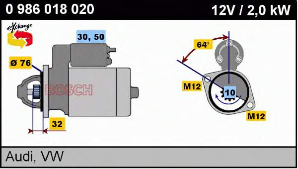 Motor de arranco VAG 0001110086 preço, a partir de 91,94 USD