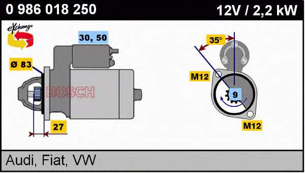 Motor de arranco VAG 0001218115 preço, a partir de 103,86 USD