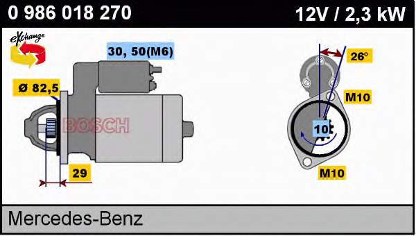 Compre 1223005 Mercedes Motor de arranco