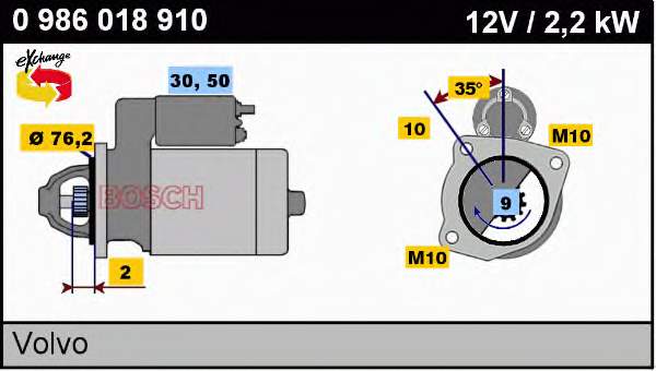 Motor de arranco LRS01638 Lucas