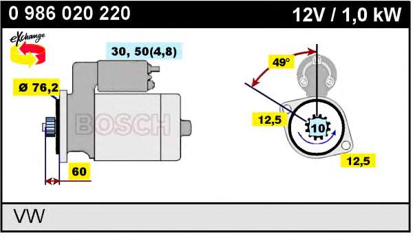 Motor de arranco VAG 02T911024QX preço, a partir de 57,85 USD