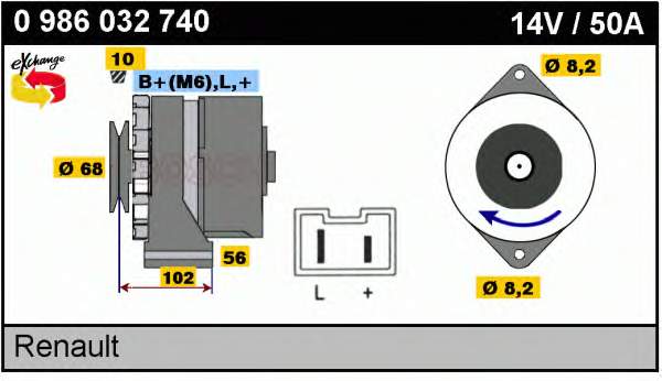 433417 VALEO Gerador