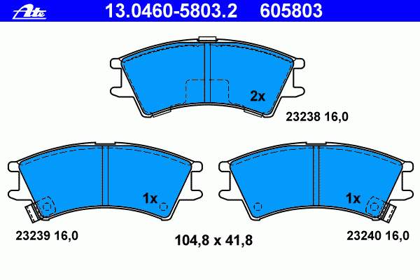 5810102A00 Hyundai/Kia Sapatas do freio dianteiras de disco