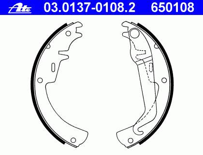 Compre S59504 Brembo Sapatas do freio traseiras de tambor