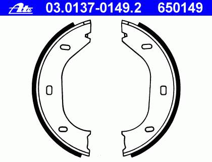 Compre 34411159467 BMW Sapatas do freio traseiras de tambor