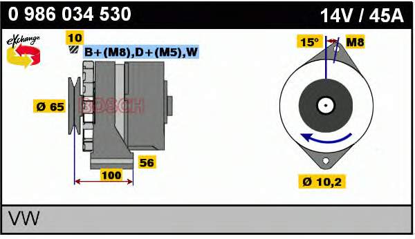 Gerador Bosch 0120489376 preço, a partir de 165,49 USD