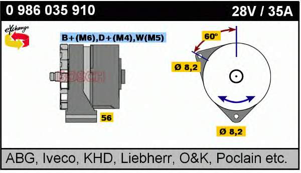 Gerador MG425 Mahle Original