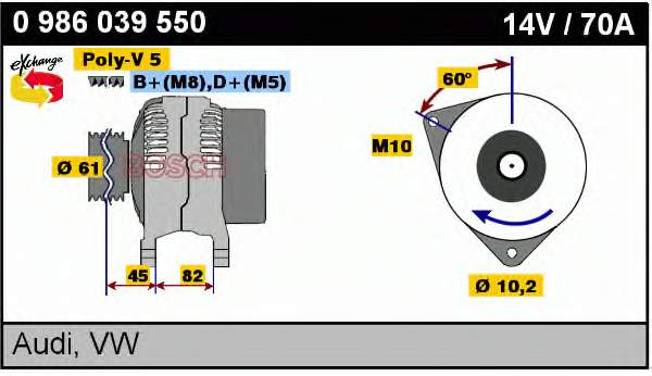 Gerador VAG 047903015K preço, a partir de 66,40 USD