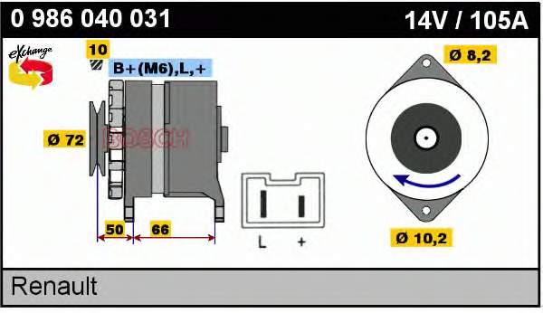 Gerador Renault (RVI) 7700796914 preço, a partir de 146,42 USD