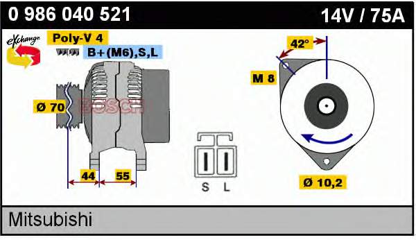 Gerador Mitsubishi A2T40092 preço, a partir de 66,40 USD