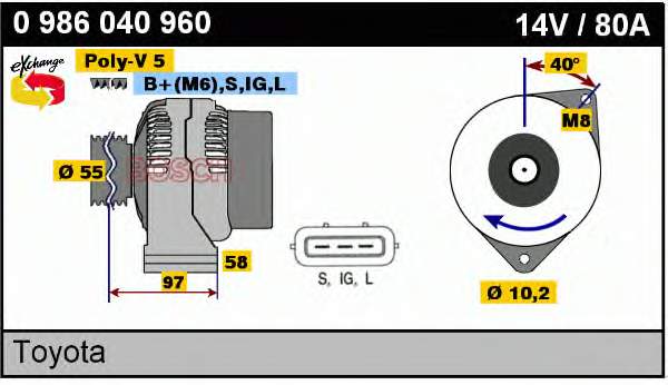 Gerador Toyota 2706074740 preço, a partir de 54,96 USD