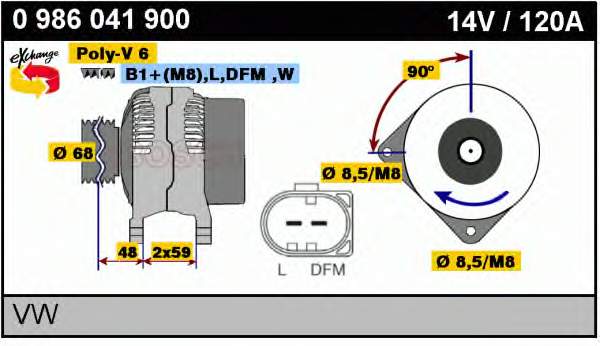 Gerador VAG 038903018BX preço, a partir de 65,20 USD