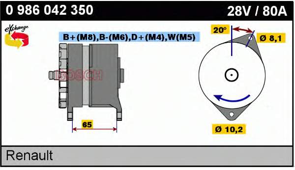 0986042350 Bosch