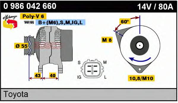 Compre 270600D160 Toyota Gerador