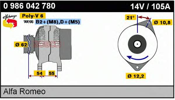 AMP0129 Magneti Marelli Gerador