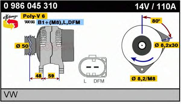 Gerador VAG 036903024M preço, a partir de 187,07 USD